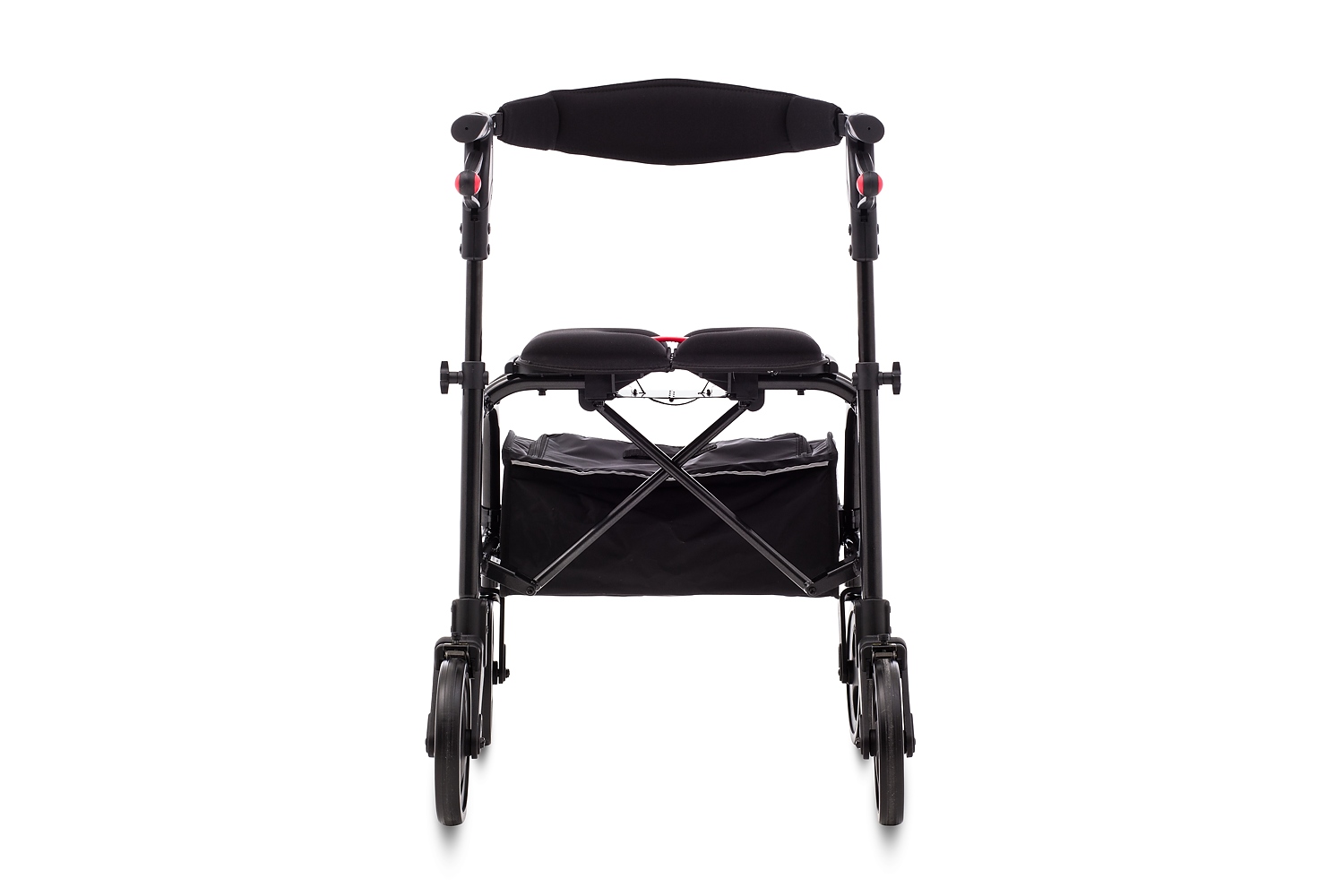 En svart rollator